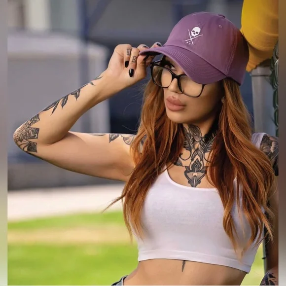 Sullen NWT Women’s Pop Badge Scull Purple Hat - Picture 12 of 12